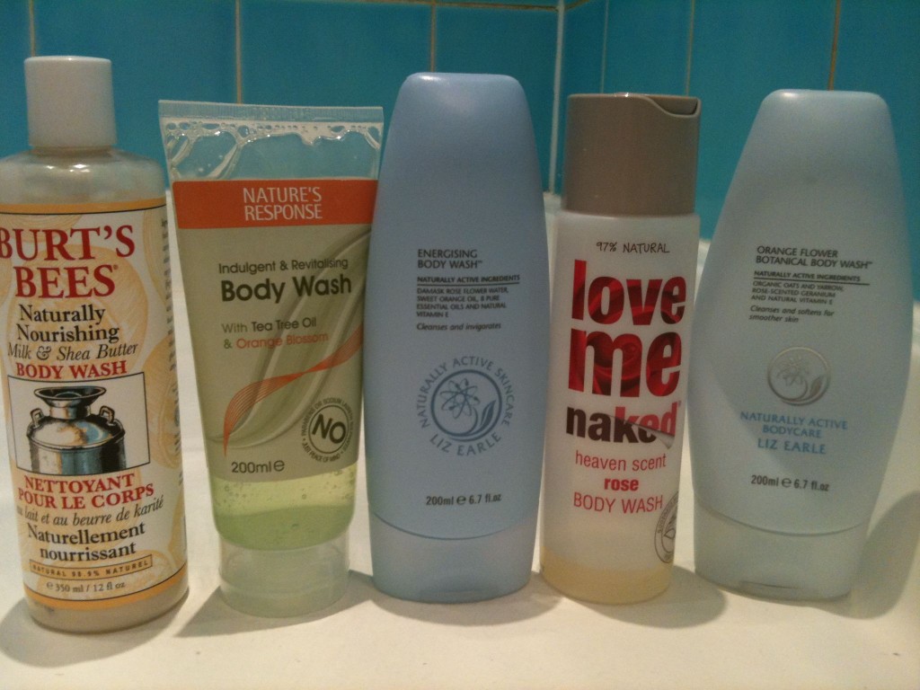 natural shower gels