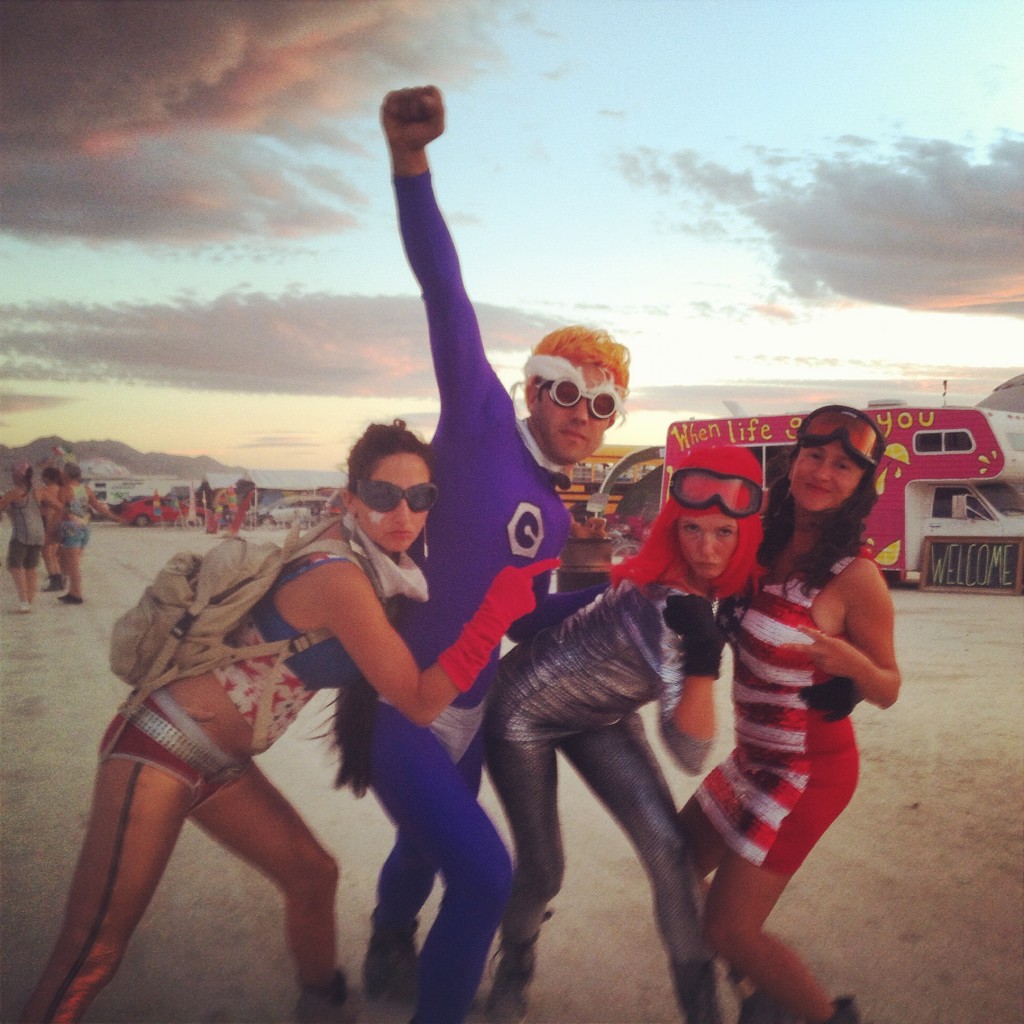 Burning Man superheroes